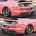 skkyoro Rear Bumper Diffuser for Ford Mustang GT W/Quad Exhaust Version 2018-2023 Glossy Black ABS Rear Spoiler Lip Only Fit with Quad Exhaust (for Quad Exhaust Version)