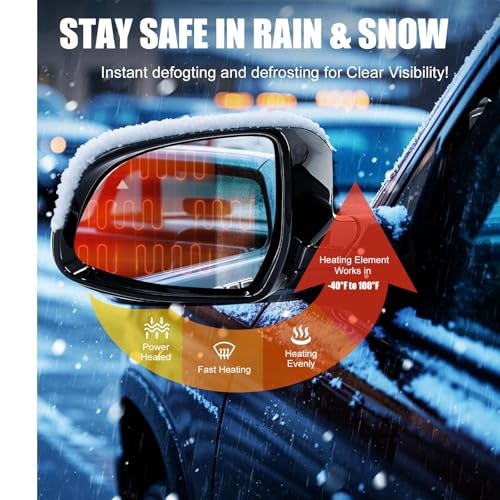 Driver Side Blind Spot Mirror Glass Replacement for BMW X3 G01 F25 X4 G02 X5 G05 F15 X6 G06 F16 X7 G07 2014-2024 - With Backing Plate by Heyokoo - Image 3