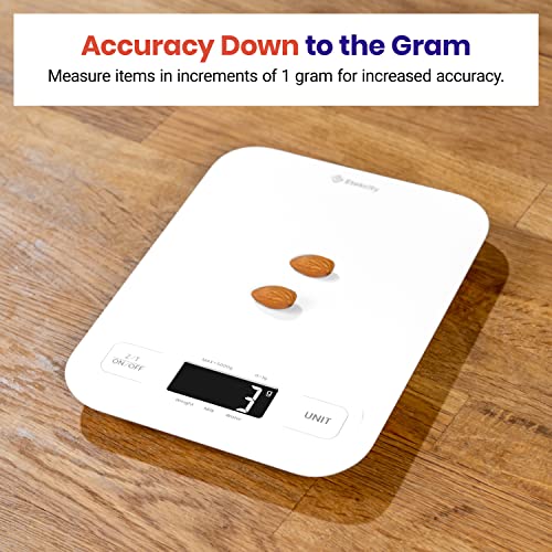 Etekcity Food Kitchen Scale, Digital Grams And Ounces For Weight Loss, Baking, Cooking, Keto And Meal Prep, Large, White #TOP1