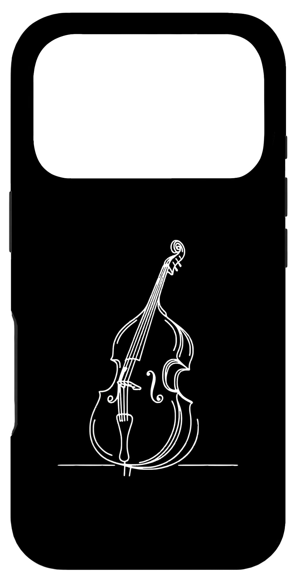 Upright Bass Line Art Design for Musicians Jazz Case for iPhone 17 Pro