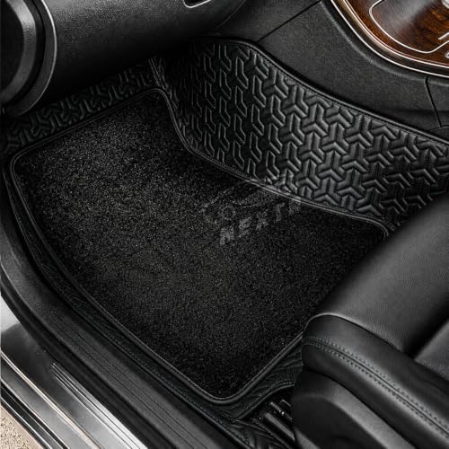 Image of NEXTA 8D Custom Floor Mats for Audi Q8 (Model 2023-2026) Full Coverage All Weather, All Season Full Black