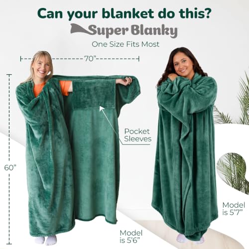 Image of Super Blanky Wearable Blankets for Women & Men, Graduation Day Gift for Her, Cozy Gifts for Women, Wife Birthday Gifts Ideas