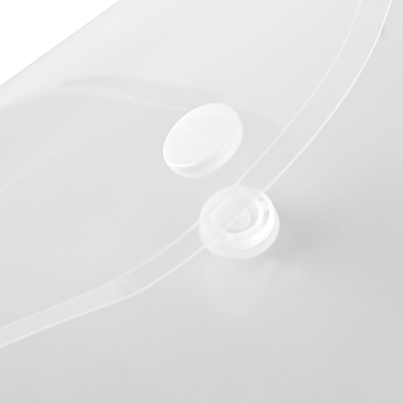 50 Stück Sichttaschen A6 Quer Transparent Natur, PVC A6 Dokumententasche mit Klappe und Klettverschluss für Akten, Karten, Rechnungen