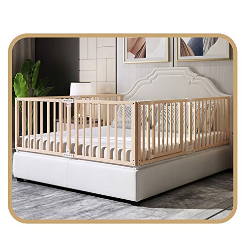 Barrière de lit en bois noble 200cm protection sommeil premium - 2