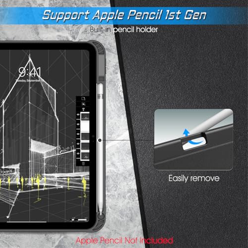 FINTIE Case Compatible with iPad 10th Generation 2022 (10.9 Inch), Multiple Angles Shockproof Rugged Cover with Pencil Holder - Image 4