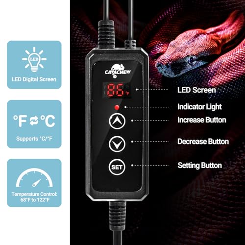 Set de Almohadilla Térmica para Reptiles 16W con Luz 150W miniatura 4