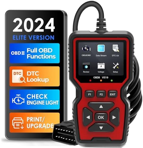 OBD2 Scanner - Auto Uitleesapparaat & Accessories - Éen Klik Ontwerp - Rood OBD2 Scanner - Auto Uitleesapparaat & Accessories - Éen Klik Ontwerp - Rood