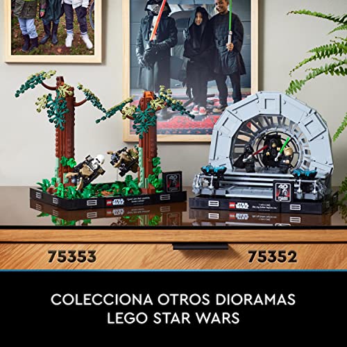 LEGO 75352 Star Wars Diorama: Sala del Trono del Emperador, Maqueta del 40 Aniversario del Retorno del Jedi, Duelo de Espadas Láser, Mini Figuras Darth Vader y Luke Skywalker - imagen 9