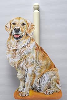 Golden Retriever Kitchen Roll / Toilet Roll Holder - P29