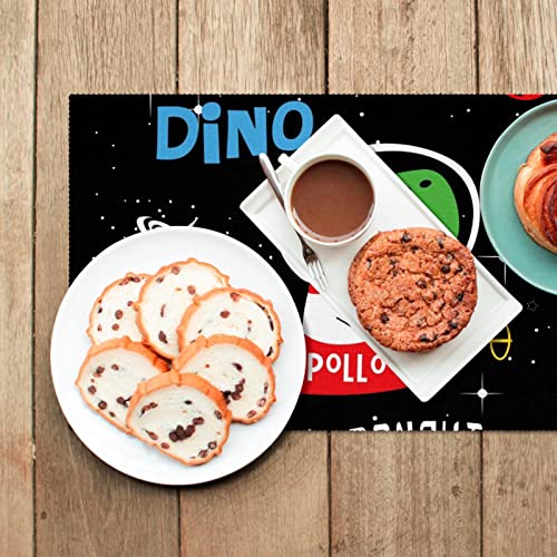 Set de table dinosaure espace pour éviter les taches des enfants