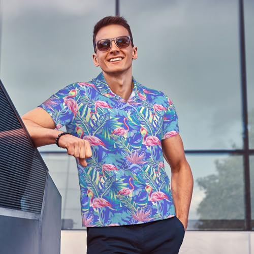 Funny Couple Golf Shirts,Matching Hawaiian Golf Shirt for Couple,Moisture Wicking Couple Polo Shirt for Men Women4