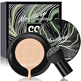 Morelucky Mushroom Head Air Cushion CC Cream Foundation, Natural Moisturizing Matte Oil Control...