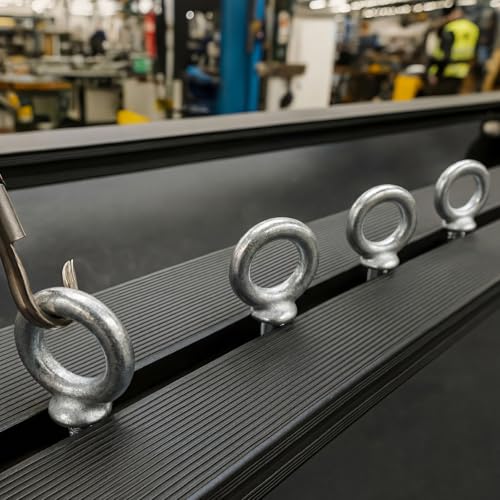 Image of LEIFIDE 4 Pcs Forged Steel Shoulder Eye Bolt Screw, Hot-Dipped Galvanized Forged Hook Screw Eye Bolt for Anchoring Chain and Wire Rope, 3, 500 Lbs Working Load Limit (5 /8 inch X 4 inch)