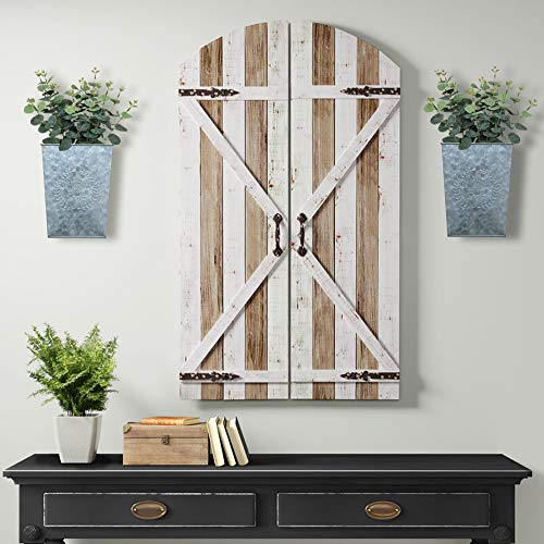 LESEN Galvanized Metal Wall Planter,Farmhouse Wall Decor Hanging Wall Vase Pocket Planters Flowers Holder Country Rustic Home Wall Decor,Set of 2 LESEN Galvanized Metal Wall Planter,Farmhouse Wall Decor Hanging Wall Vase Pocket Planters Flowers Holder Country Rustic Home Wall Decor,Set of 2