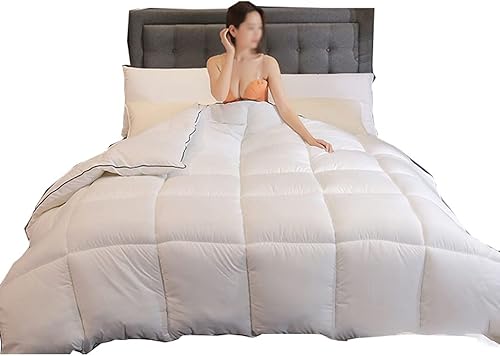 HJMDP - Juego de edredón de tela de plumas tamaño individual Queen y King edredón grueso de invierno en forma de pan color E tamaño 787 x 906in