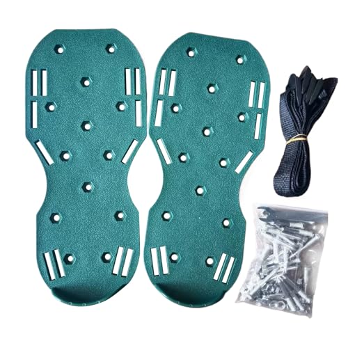 Zapatos aireadores - Zapatos de césped con pinchos | Herramienta con correas ajustables, sandalias para mantenimiento de suelo, siembra de suelo, jardín, patios y otros