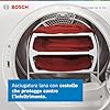 Bosch WQG24200IT Serie 6 Asciugatrice smart a pompa di calore, 9 kg, Classe energetica D, Sensori di asciugatura intelligenti, Filtro semplica da pulire, Cestello per capi in lana, Bianco, 60 Cm