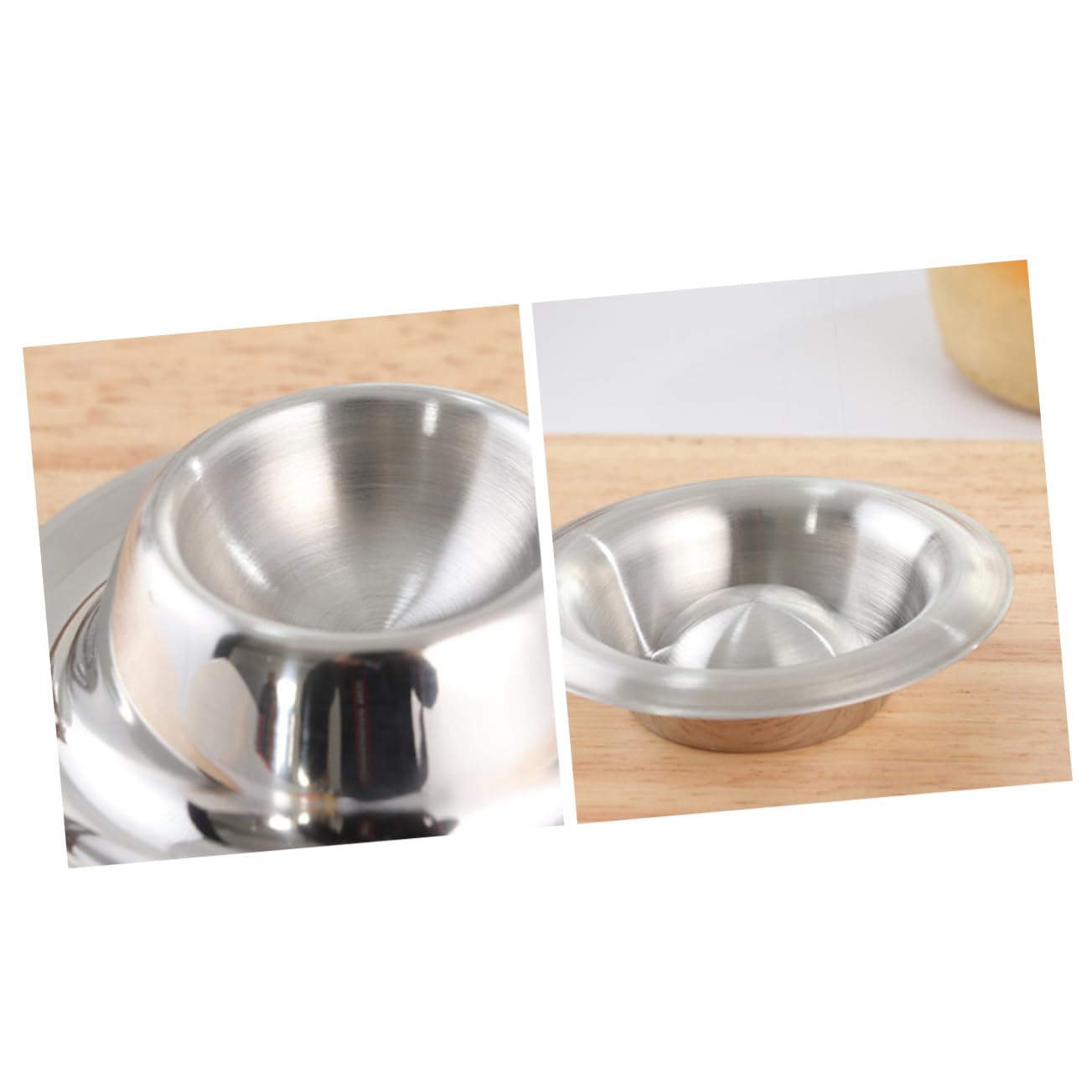 Ciieeo 2-pack Stainless Steel Egg Holder Stand Soft Boiled Egg Holder for Counter Modern Kitchen Tool for Breakfast