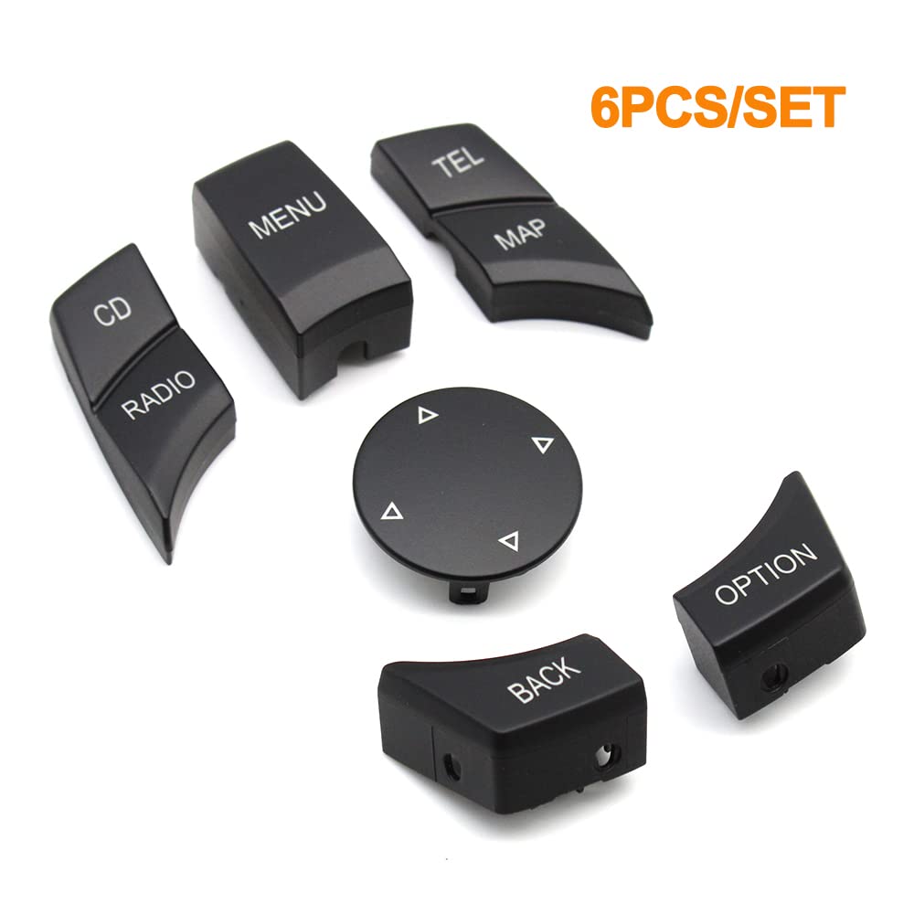 Car CIC IDrive Multi-Media Knob Menu Button Switch for BMW 1 3 5 X1 X5 X6 E Series E87 E90 E91 E92 E60 E84 E70 E71 E72, Black image 2 of 6 B0B14W4KL6
