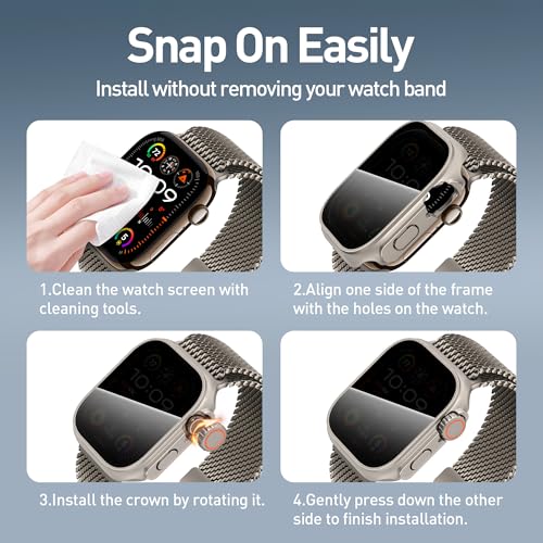 Coque de protection d'écran pour Apple Watch Series 10 42mm en verre trempé
