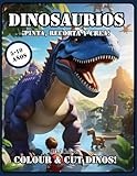 Dinosaurios para Colorear, Recortar y Crear: Libro de Coloreo y Manualidades para Niños 5-10 Años: Incluye páginas para pintar, recortar, pegar y ... e inglés (Colorea - Mundos de Fantasía)