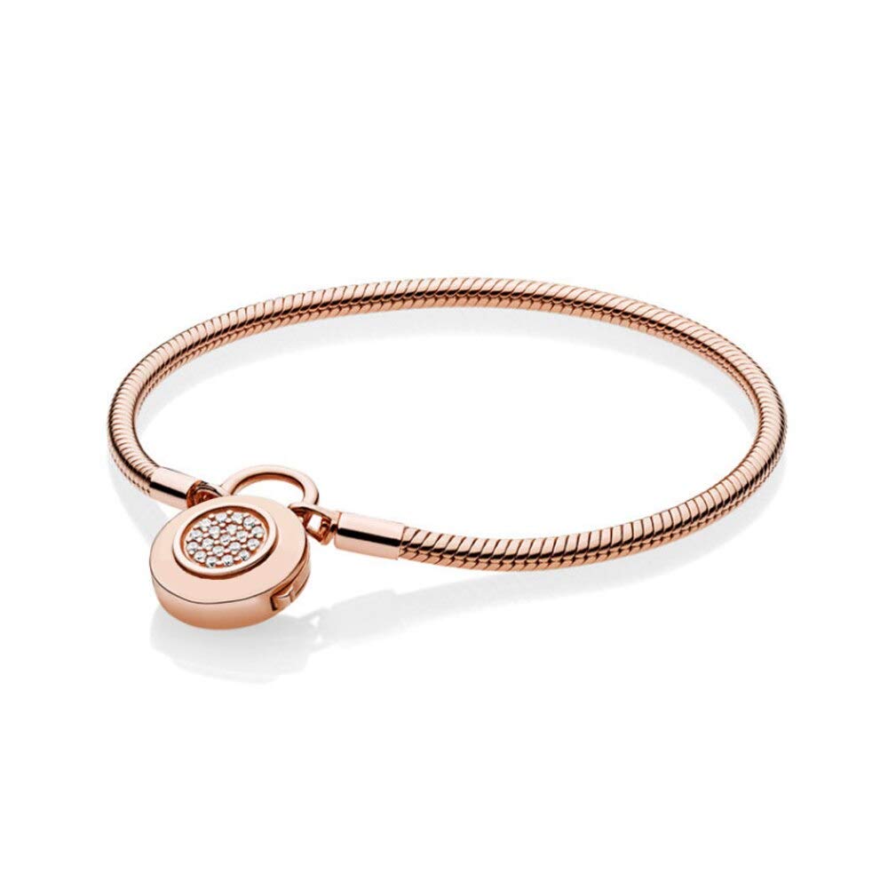 Braccialetto Gioielli in argento sterling 925 Donna Luxury Fit Charms originali con perline fai-da-te Accessori con perline Braccialetti regalo Femme