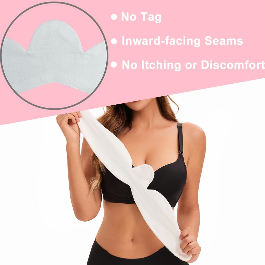 KimYoung Bra Liners for Breast Sweat Rayon Made from Bamboo & Cotton 3PCS