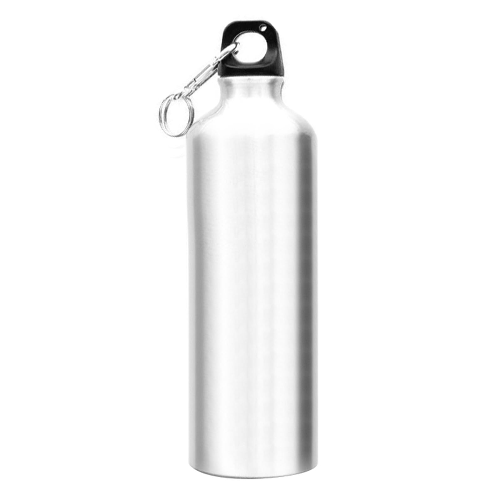 Ulafbwur Silver Aluminum Alloy 750Ml Water Bottle For Sports, Camping, Climbing