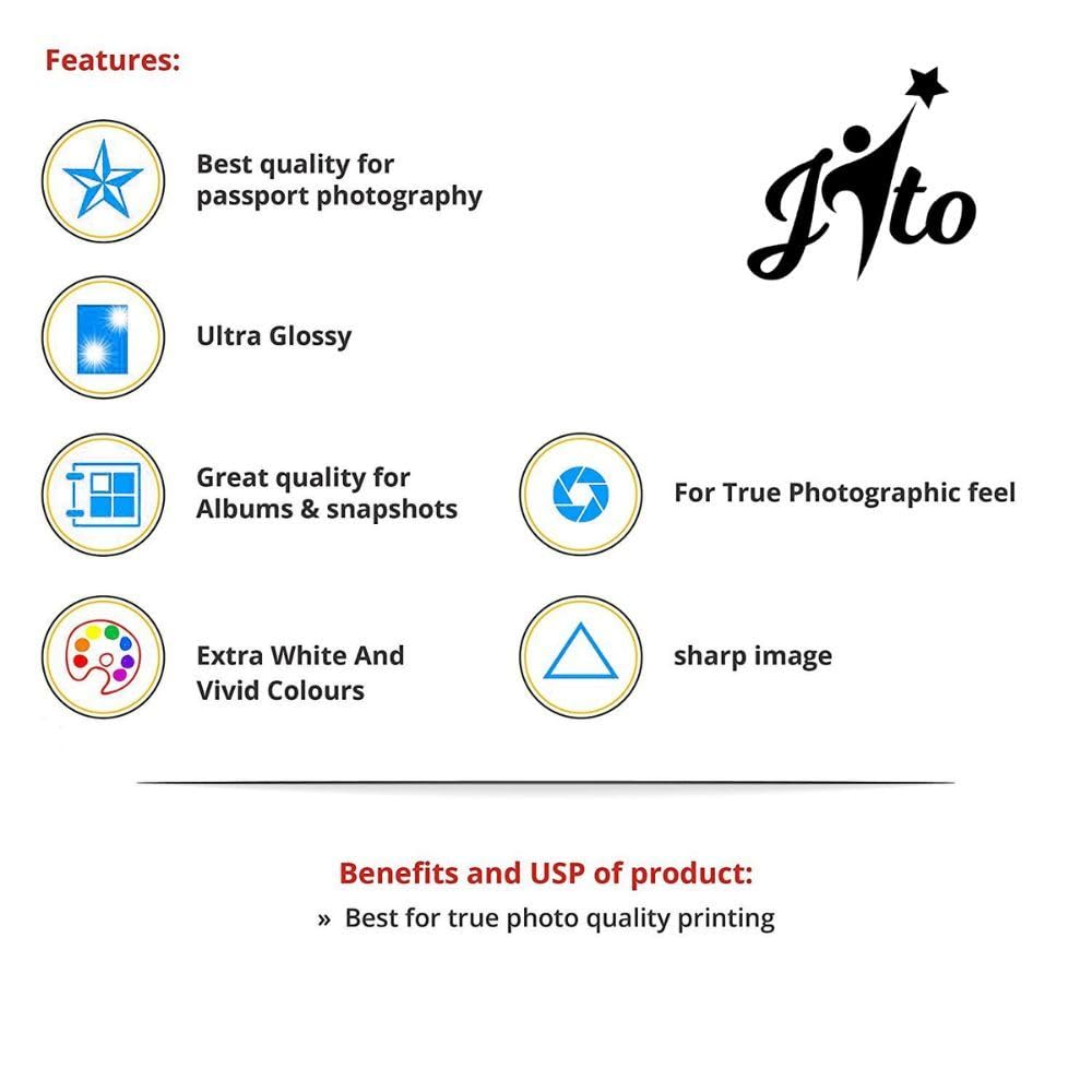 Jito JT 240-20 Fotopapier, glänzend, 240 g/m², 20 Blatt, DIN A4