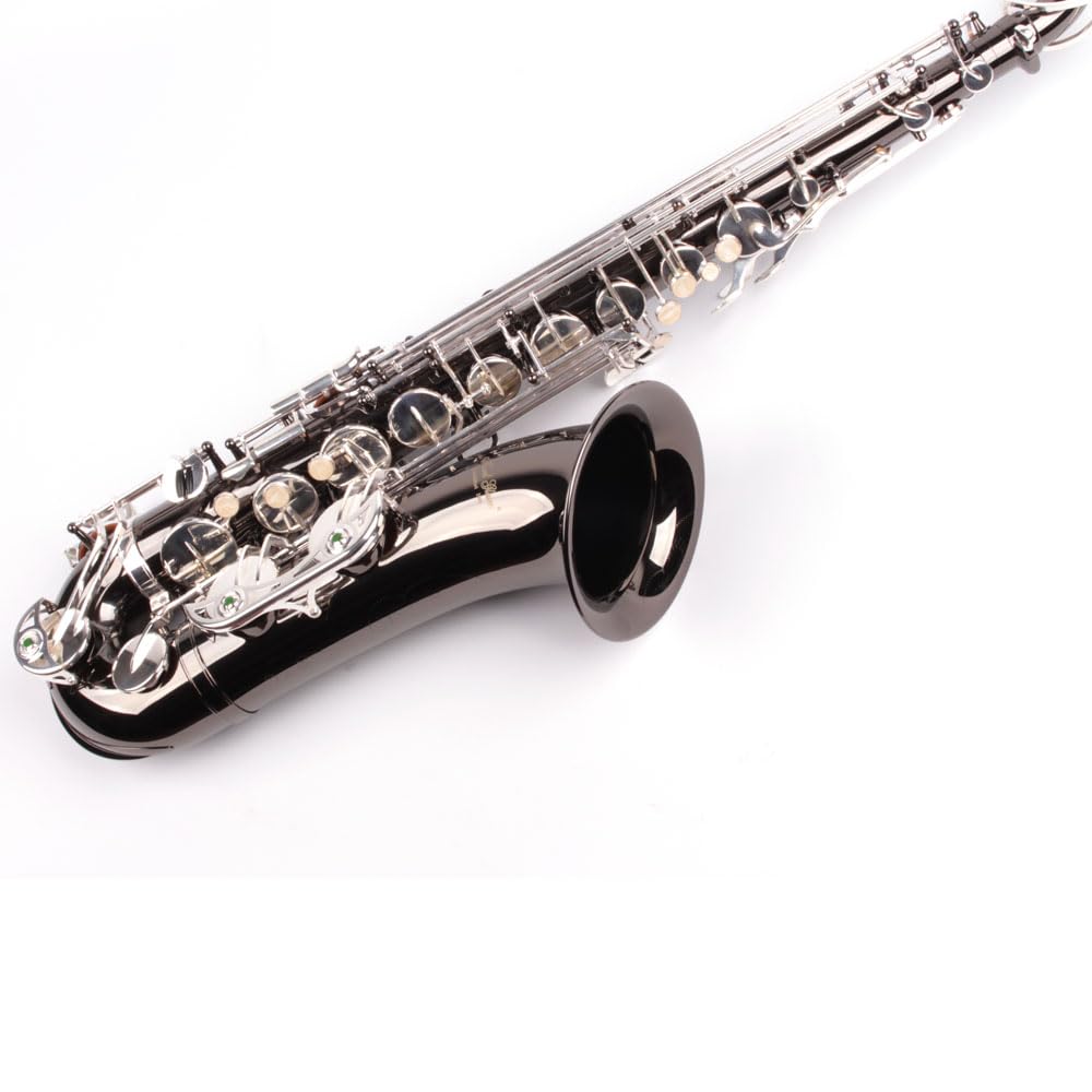 Tenor Saxofón negro cromado con maletín