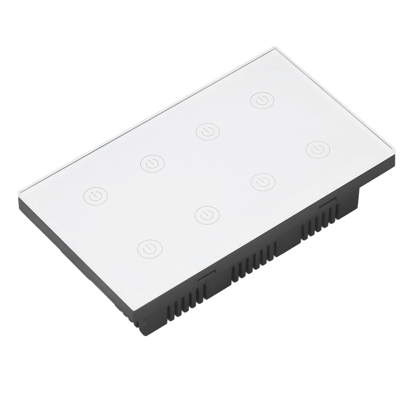 Jectse Panel de Interruptor de Pared Inalámbrico Wifi Inteligente, Interruptor de Luz Táctilo de 8 Bandas Conhomo Compatible, AC100-240V
