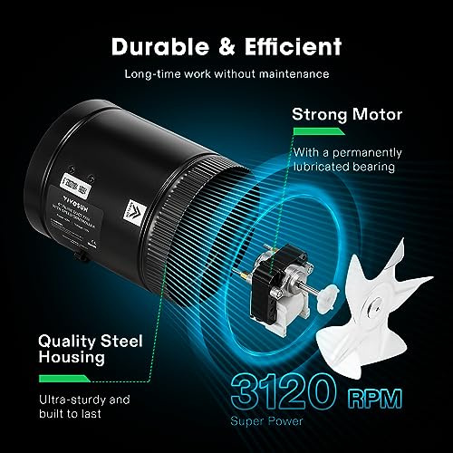 Vivosun VSV-IFB6 Inline Booster Duct Fan 6 Inch 275 Cfm With Speed Controller, Hvac Exhaust Ventilation Fan thumb #1