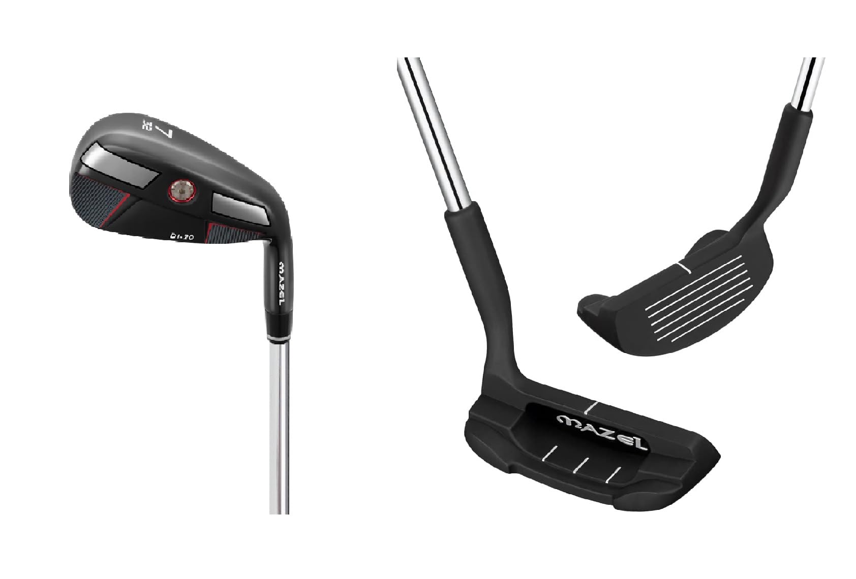 MAZEL Golf Driving Iron & Golf Chipper Wedge,Bundle of 2