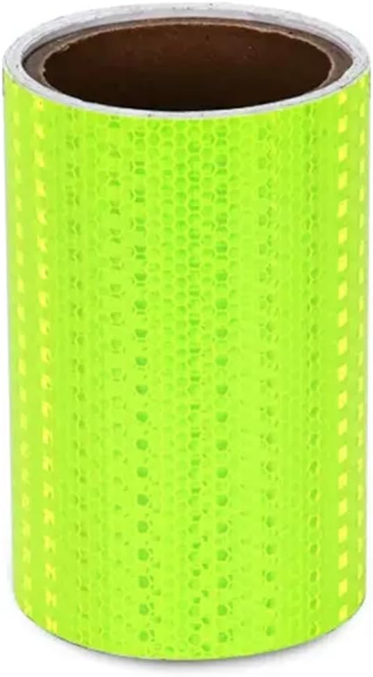Reflective Tape,Reflective Warning Tape Waterproof Self-Adhesive Safety Tape 300x15 cm Outdoor Reflective Stickers for Bicycle Motorcycle Car Decoration,Yellow(Green)