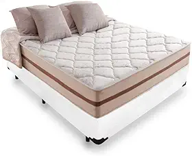 Cama Box Viúva + Colchão De Molas Ensacadas - Anjos - Classic Mola Ensacada 26x188x128cm