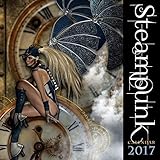 Steampunk 2017 - 12inch x 12inch Hanging Square Wall Photographic Planner Calendar By Flame Tree Publishing