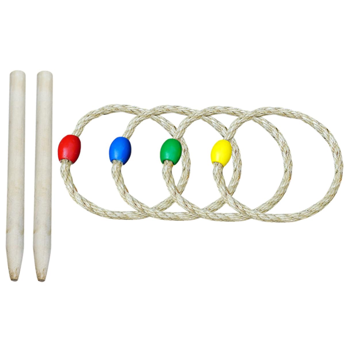 Garneck Ring Toss for Boys and Girls Toss Game Set 6 Agility Rings for Outdoor Family Activities Develops Cognitive Skills
