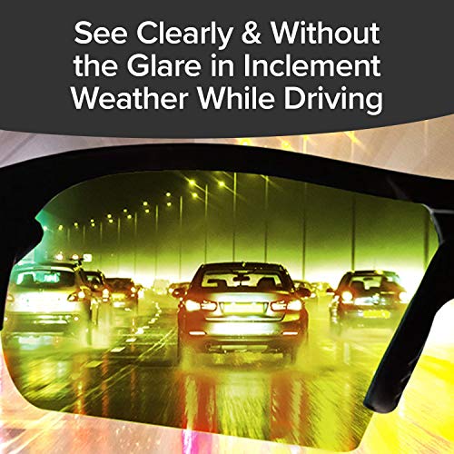 BattleVision Storm Glare-Reduction Glass by BulbHead,All Weather Conditions Day/Night,Optimize Light&Block Blue Rays,2 Pairs4