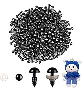 MUCUNNIA Lot 180 Yeux De Sécurité 3D Pailletés 12-30 Mm – 6 Couleurs – Pour Amigurumi, Peluches, Décoration Noël – Avec Rondelles