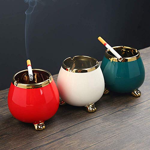 Cendrier vitré rétro anti-odeur nettoyage facile pour table - 5