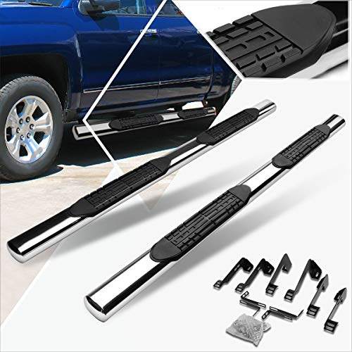 Barras laterales ovaladas de acero inoxidable cromado 4 pulg