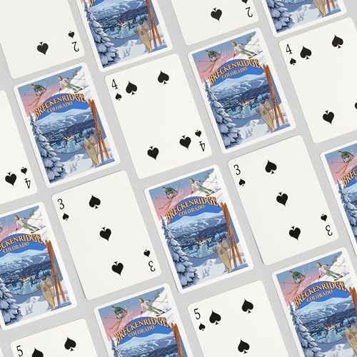 Lantern Press Breckenridge, Colorado, Deck Poker 52 cartas miniatura 4