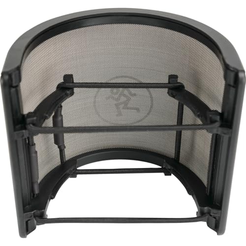 Image of Mackie EM-Series, Pop Screen for EM Series Microphones, Black, (PF-100) | Mackie PF-100 Pop Filter with filtration technology and snug fit for recording, streaming and singing
