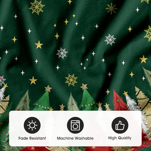 Jupe de sapin de Noël motif étoile vert grand format 122cm - 8