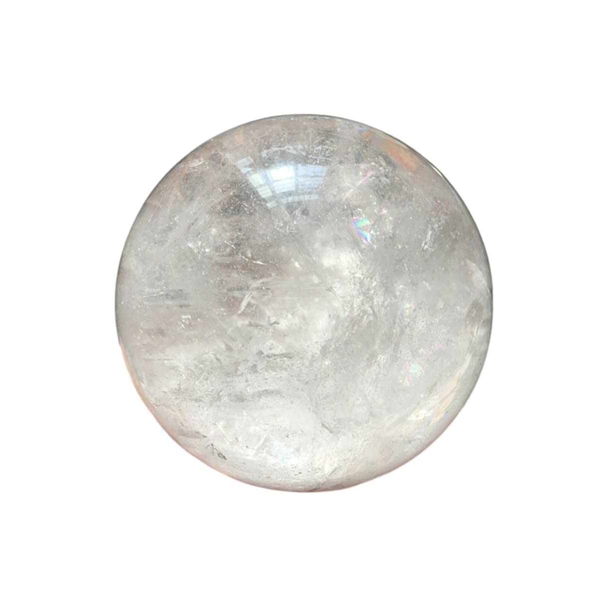Cristal de meditación Natural Bola de Cristal de Cuarzo Transparente Natural, for la decoración del hogar Piedra de Cristal (Size : 300-350g)