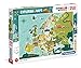 Clementoni - 29062 - Exploring Maps - Great Places In Europe - 250 Pezzi - Made In Italy - Puzzle Bambini 7 Anni +