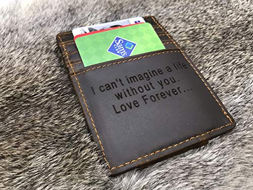 Front Pocket Magnetic Money Clip, Personalized Magnetic Wallet, Slim Magnet Wallet, Card Holder For Men, Father Gift, Custom Wallet2