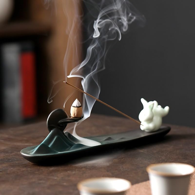 Amazon.com: eexbz Incense Burner Ceramic Incense Holder Ornaments