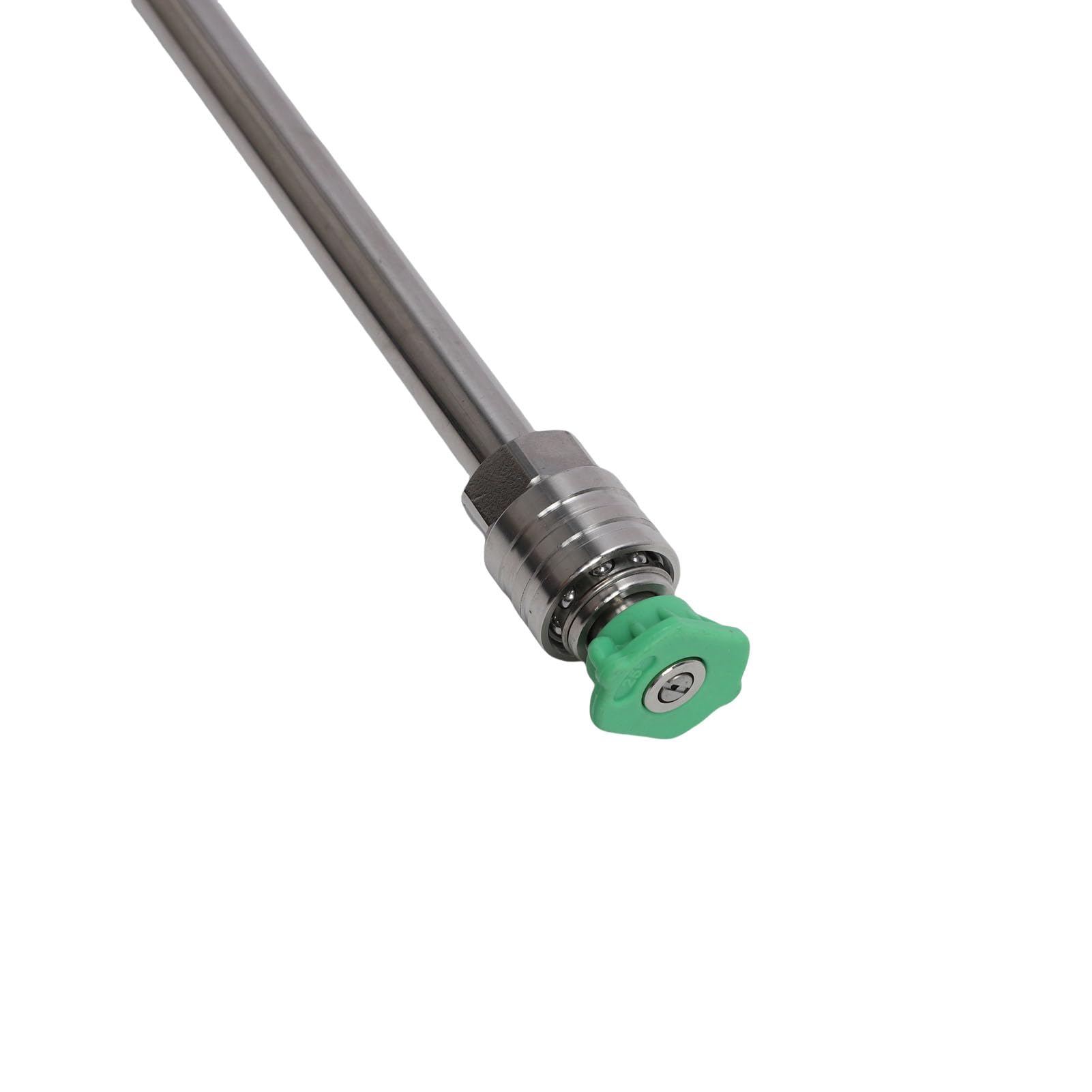 Zestaw pistoletu do myjki ciśnieniowej i przedłużacza ze stali nierdzewnej ze złączem M22 i 5 końcówkami dysz, maksymalne ciśnienie 5200 PSI, szybkozłącze 1/4 cala do akcesoriów