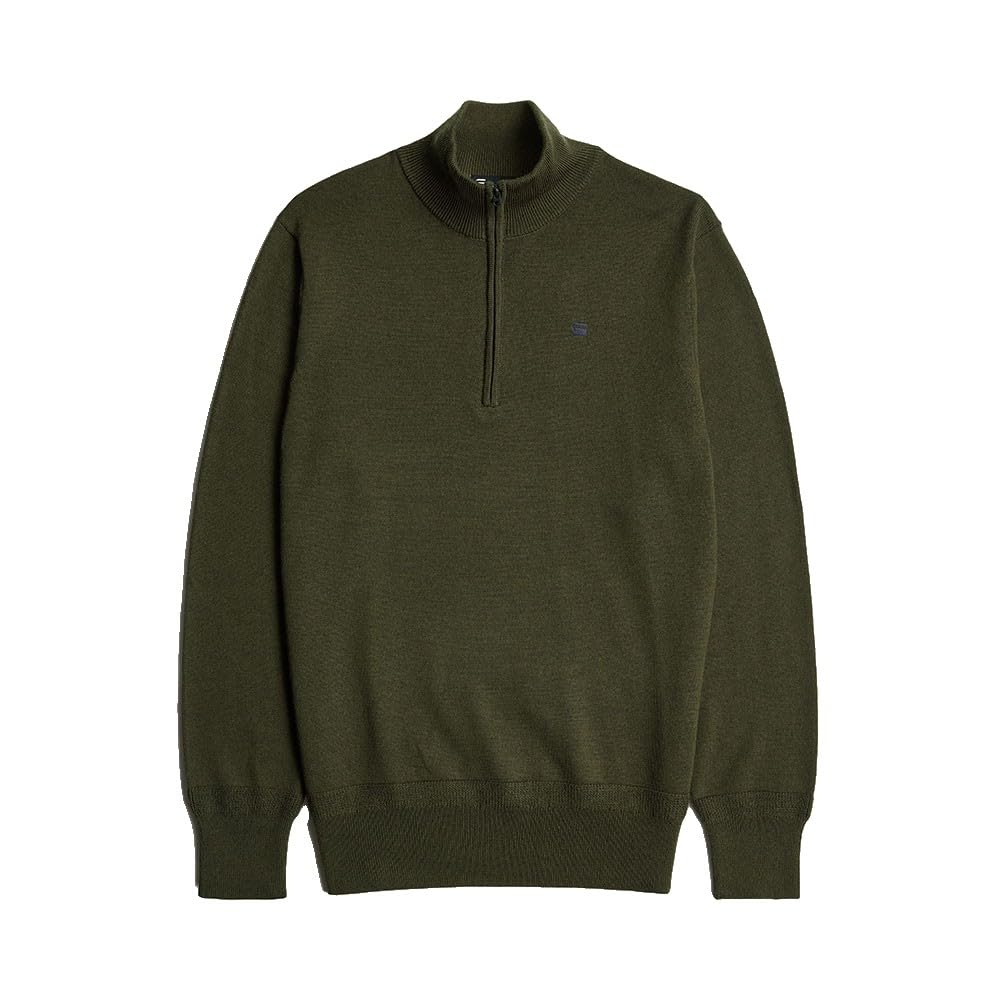 G-Star Herren Premium Core Half Zip Knit Sweater